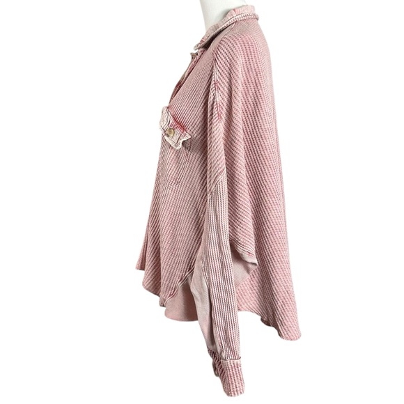 Free People FP One Oversized Scout Jacket Shacket Grunge Bohemian Arizona Large - Picture 9 of 16